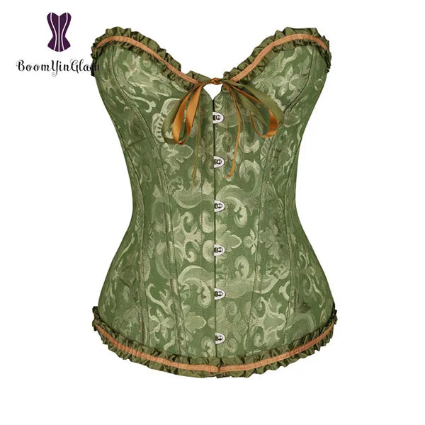 Sexy Gothic Lace Up Boned Corset - 12 Bone Hourglass Shape
