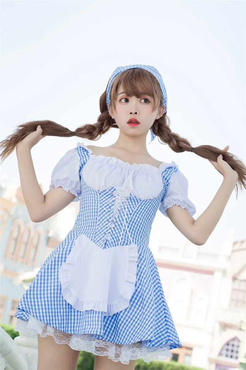 Lovely Maid Uniform Costume - Anime-Inspired Cafe Style