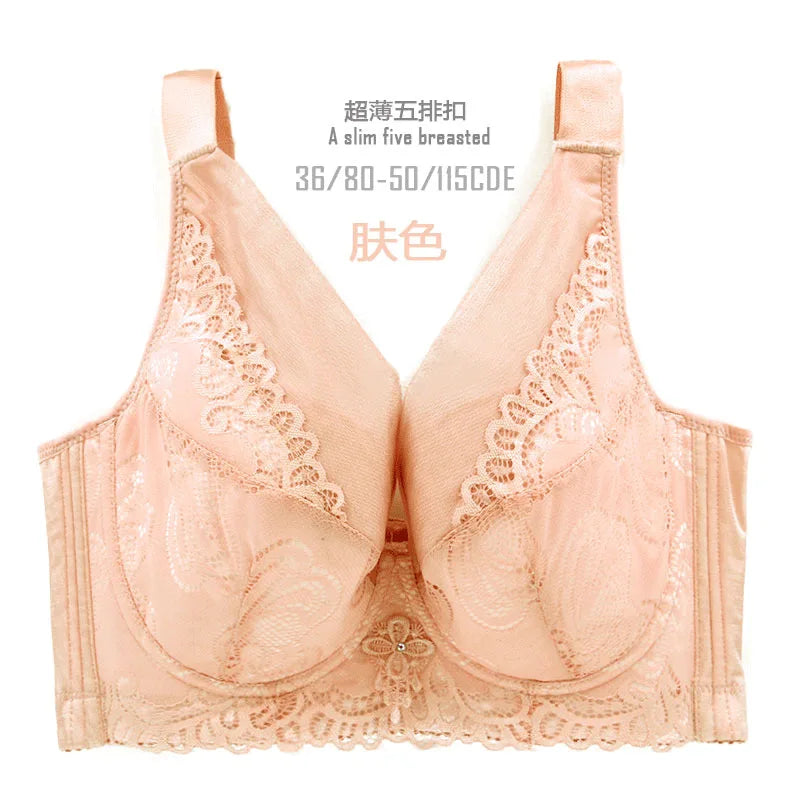 Ultra-Thin Lace Sexy Bra - Full Cup Underwire Support