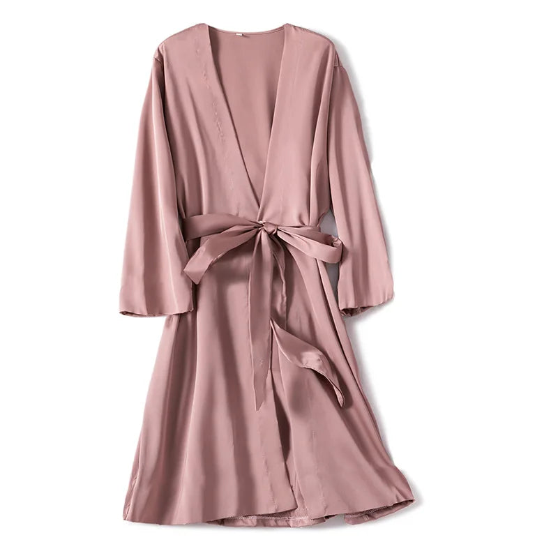 Satin Bridal Kimono - Vintage Charm in Multiple Colors