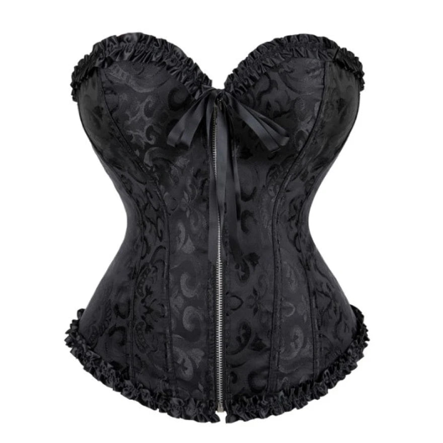 Sexy Corset Lace Up - Intricate Lace Overbust Design