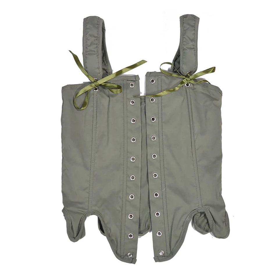 Lace Up Corset with Straps - Versatile Everyday Styling