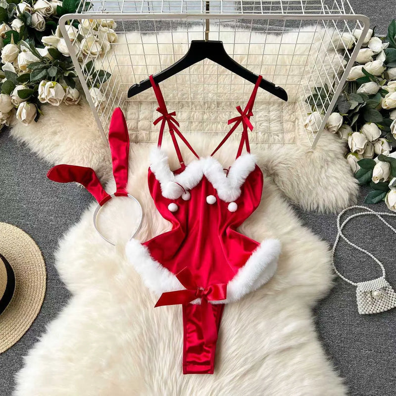 Festive Lace Holiday Bodysuit