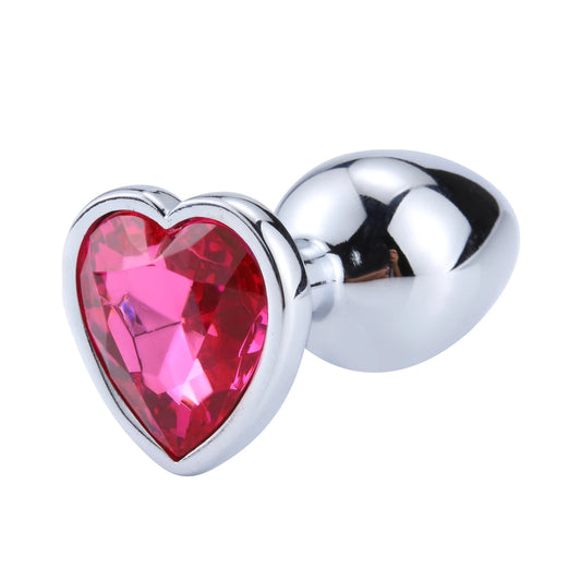 Crystal Jewelry Heart Intimate Plug - Rhinestone Glamour