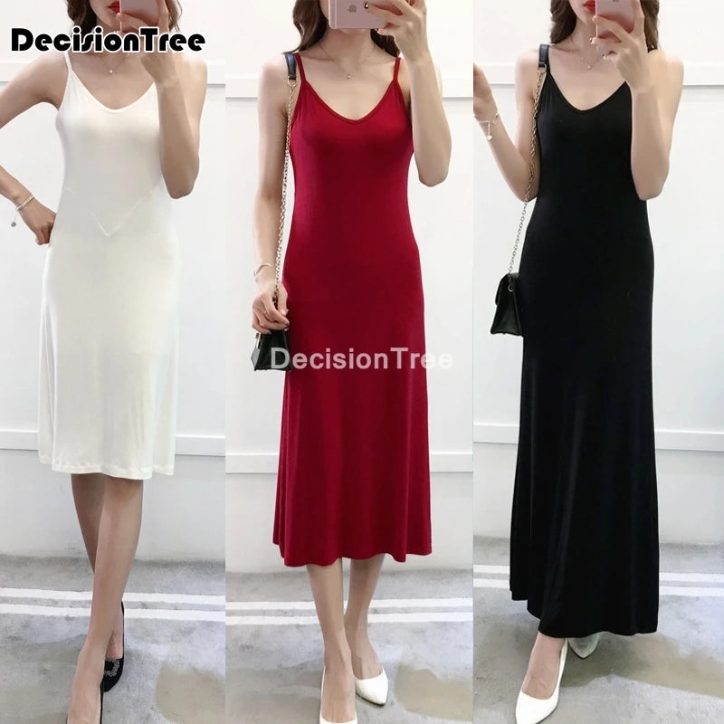Adjustable Strap Satin Slip