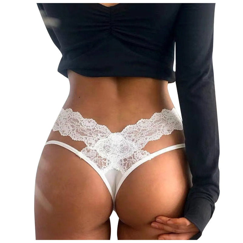 Floral Lace Seamless Briefs