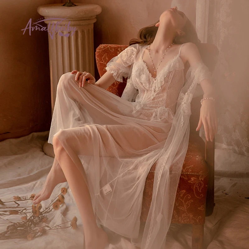 Palace Lace Bridal Robe