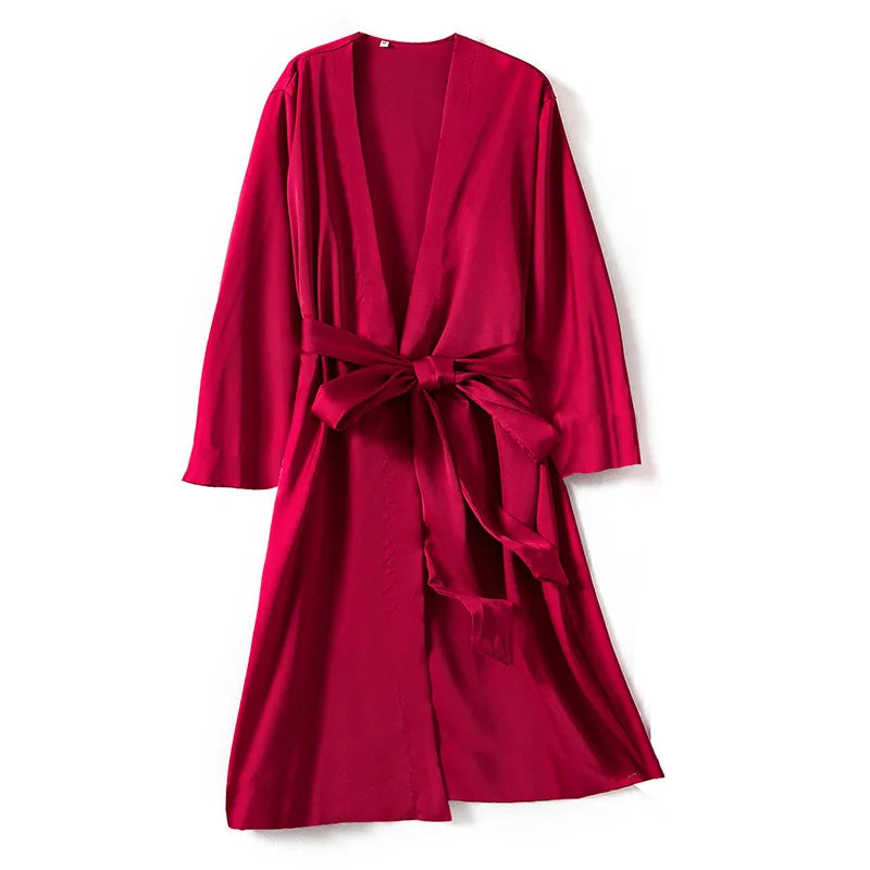Satin Bridal Kimono - Vintage Charm in Multiple Colors