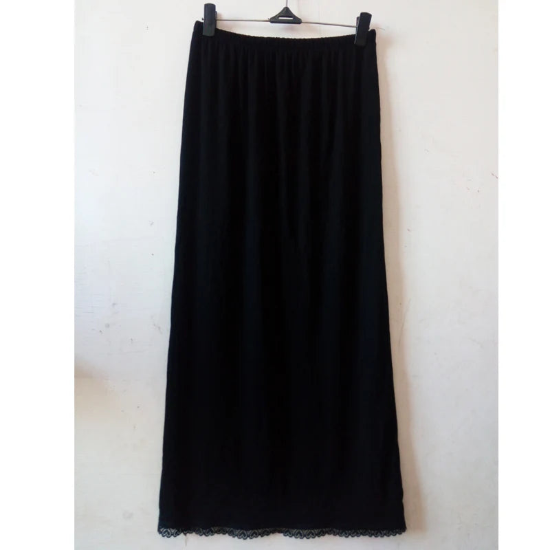 Lace Trim Maxi Half Slip