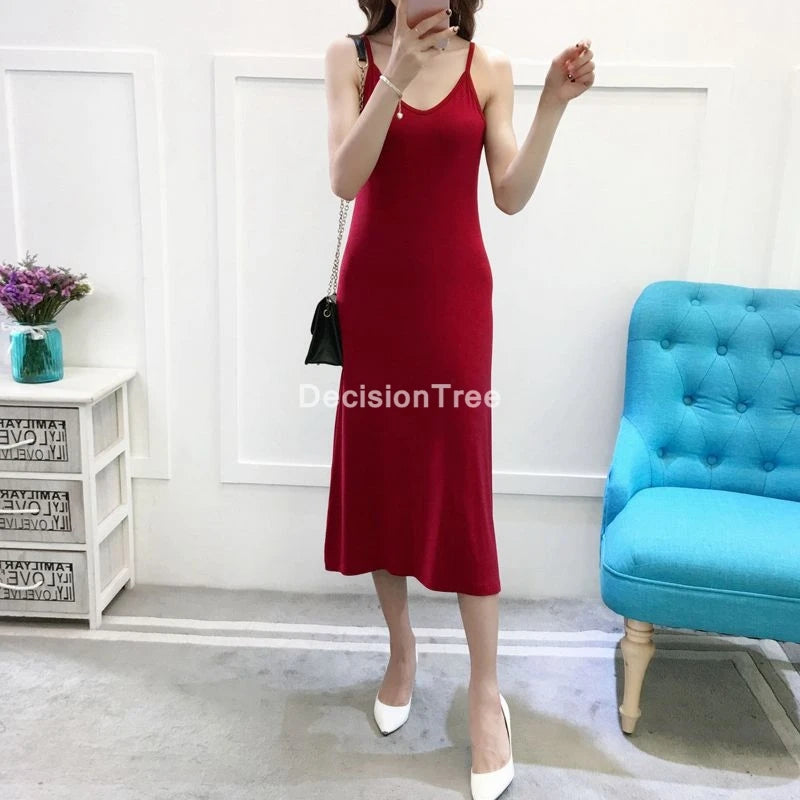 Adjustable Strap Satin Slip