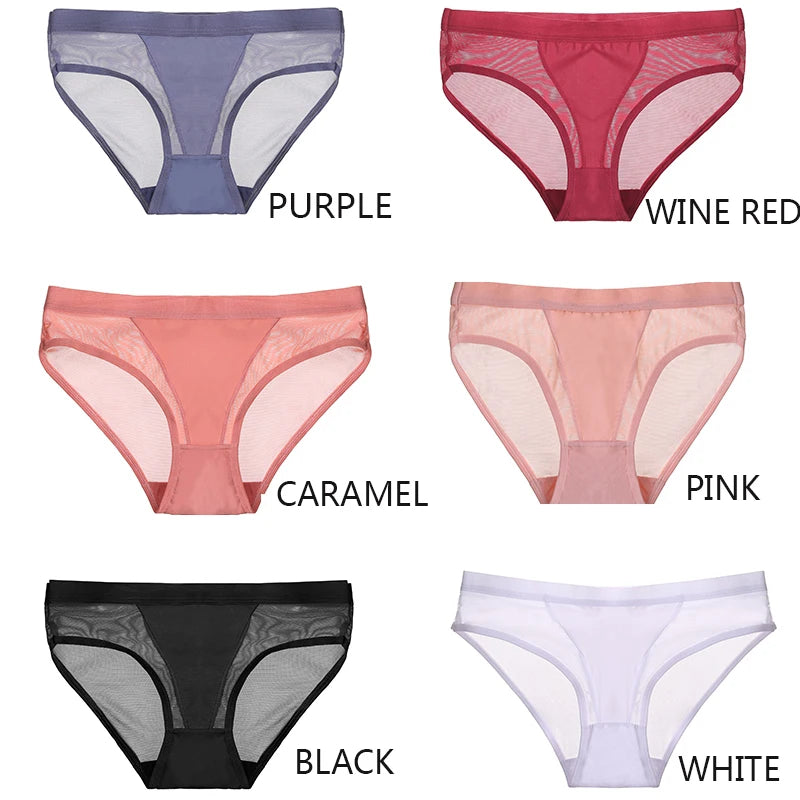 Airy Mesh Low-Rise Panties