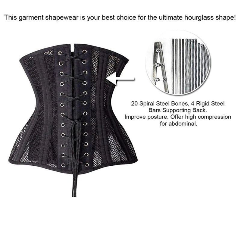 Solid Support Bustier Corset