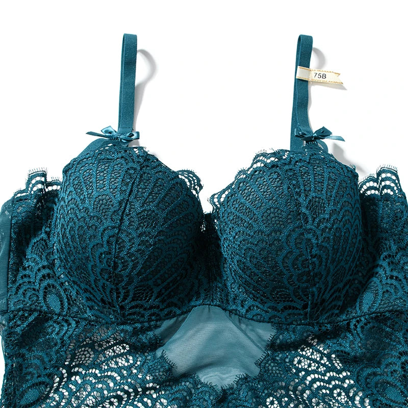 Bow Detail Lace Bodysuit