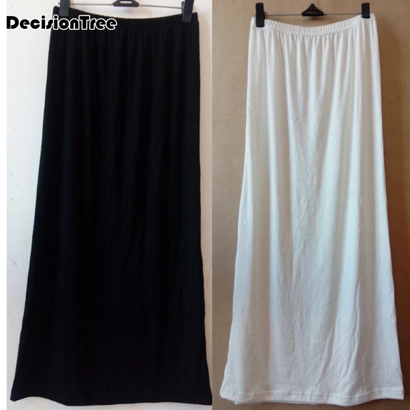 Lace Trim Maxi Half Slip