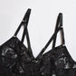 Tie Side Criss Cross Lace Bra Set - Sensual Elegance