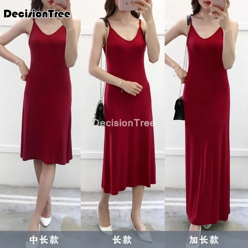 Adjustable Strap Satin Slip