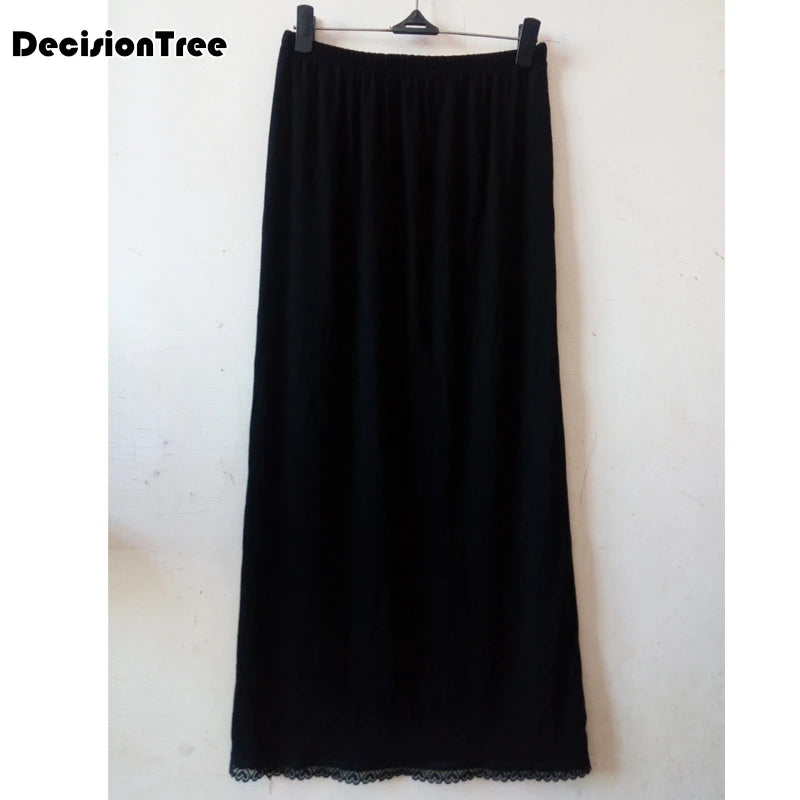 Lace Trim Maxi Half Slip