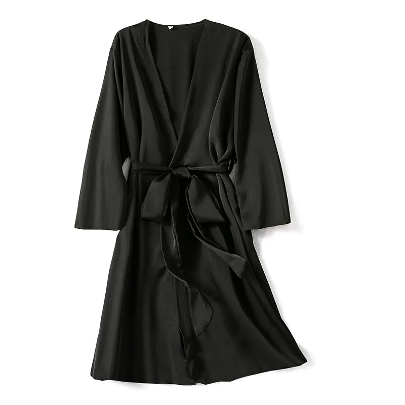 Satin Bridal Kimono - Vintage Charm in Multiple Colors