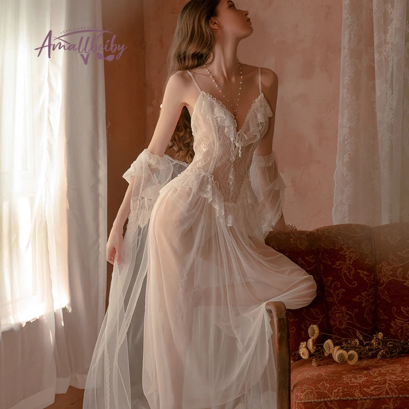 Palace Lace Bridal Robe