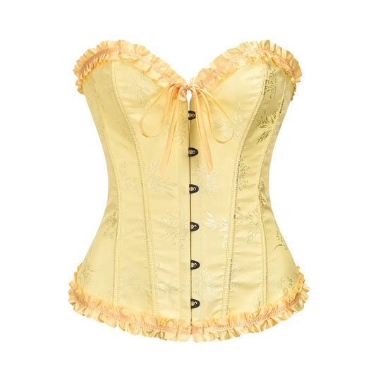 Casual Vintage Corset - Customizable Ribbon Lacing