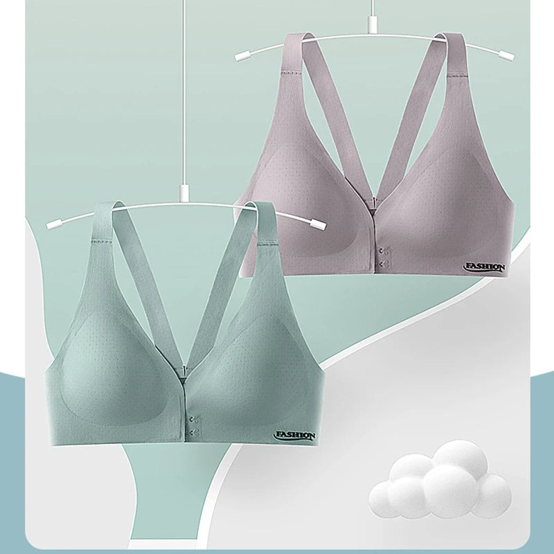 Wireless Front Closure Bra - Seamless Active Comfort