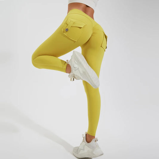 High Waist Push Up Leggings with Pockets - Performance Activewear