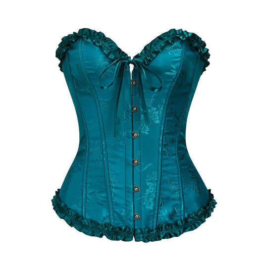 Casual Vintage Corset - Customizable Ribbon Lacing