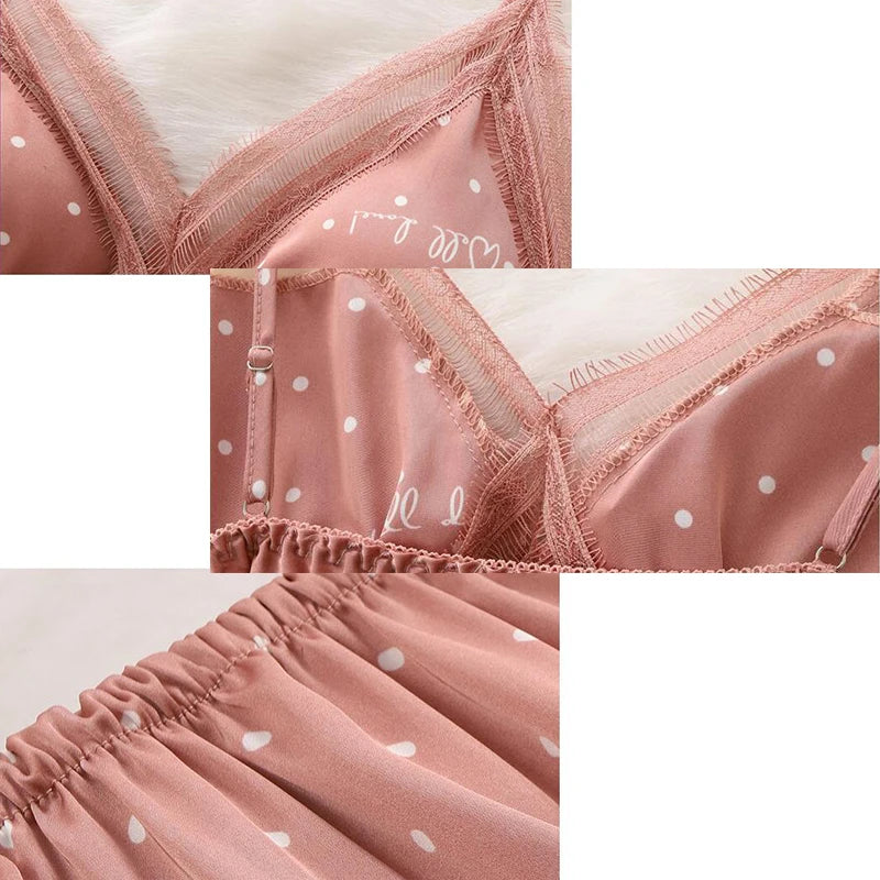 Vintage Polka-Dot Bridal Robe