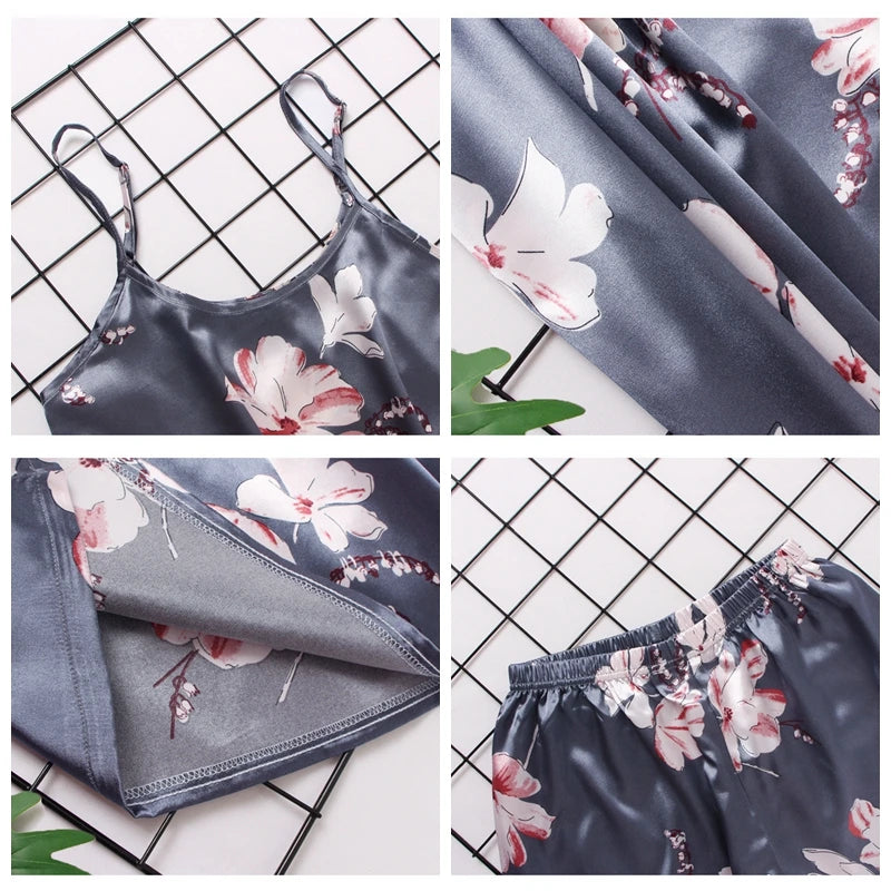 Floral Sleeveless Pajama Set
