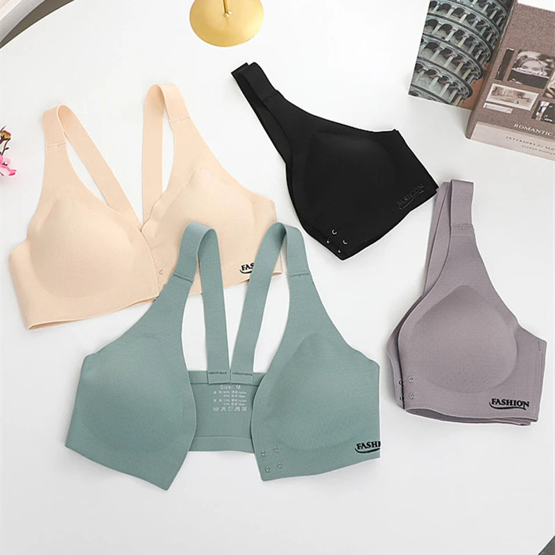Wireless Front Closure Bra - Seamless Active Comfort