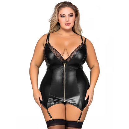 Super Hot Leather Lingerie - Faux Leather Glamour