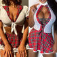 Schoolgirl Babydoll Costume - Playful Role-Play Lingerie