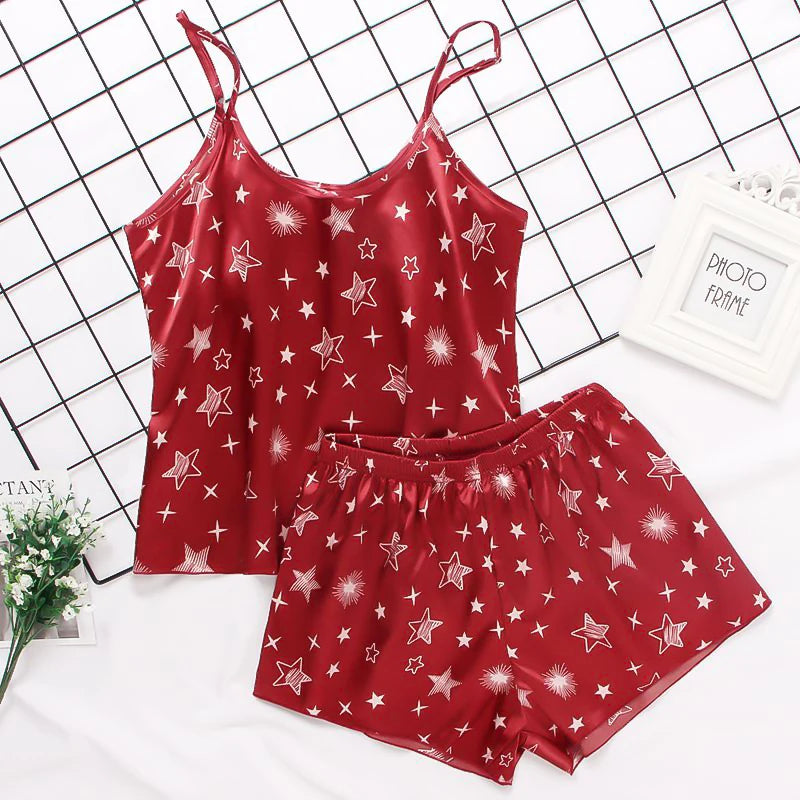 Floral Sleeveless Pajama Set