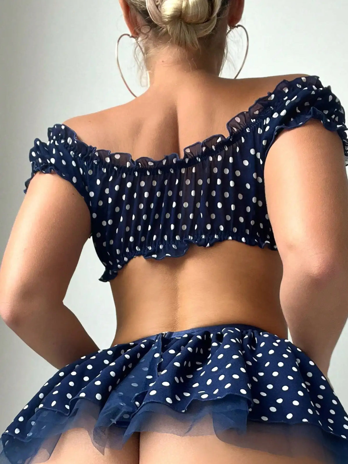Polka Dot Wire-Free Lingerie Set