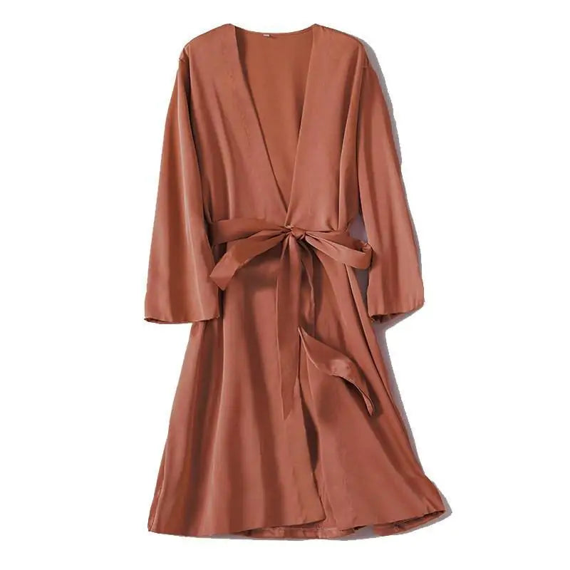 Satin Bridal Kimono - Vintage Charm in Multiple Colors