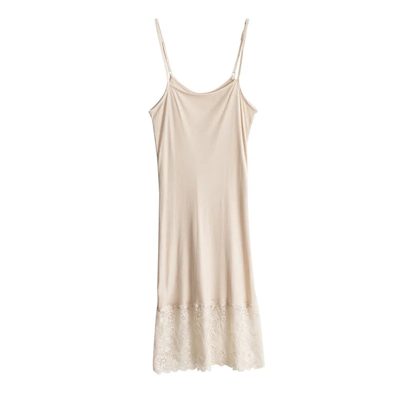 Silk Lace Slip Nightgown