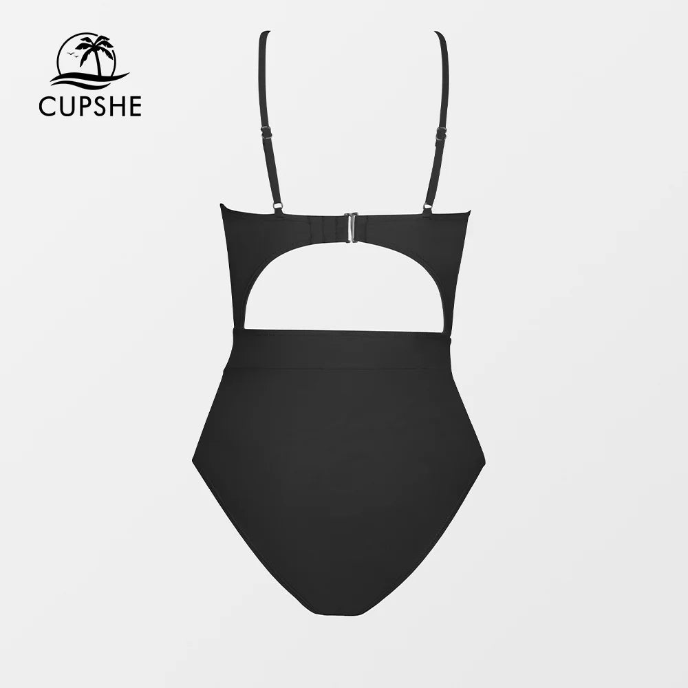 Adjustable Backless Cutout Swimsuit