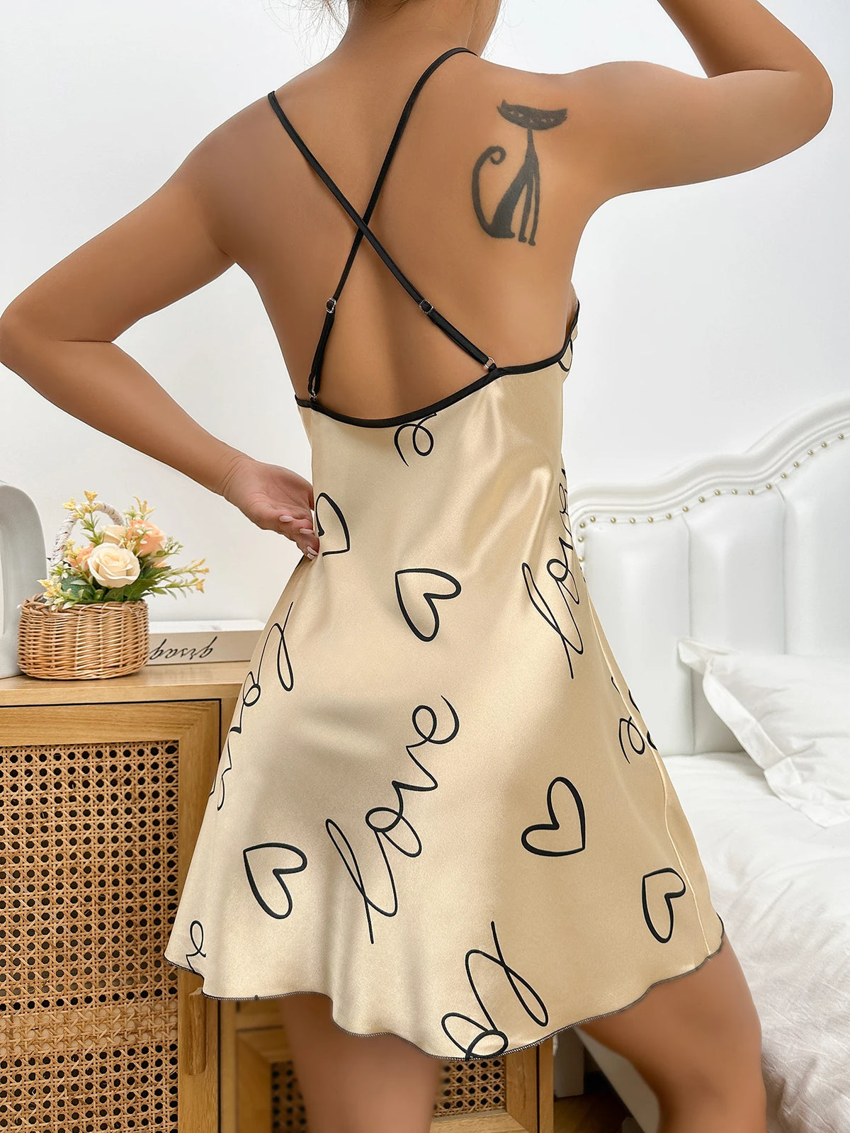 Spaghetti Strap Mini Nightdress