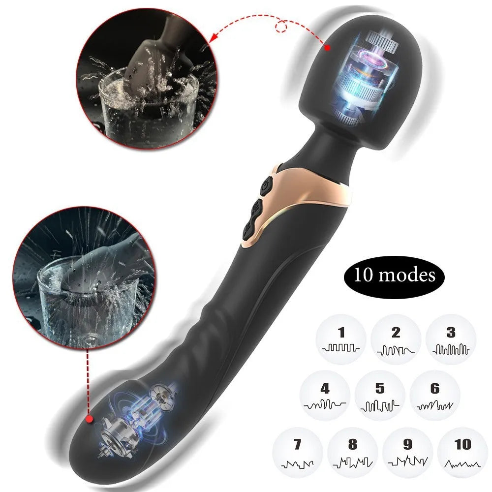 Waterproof Silicone Magic Wand