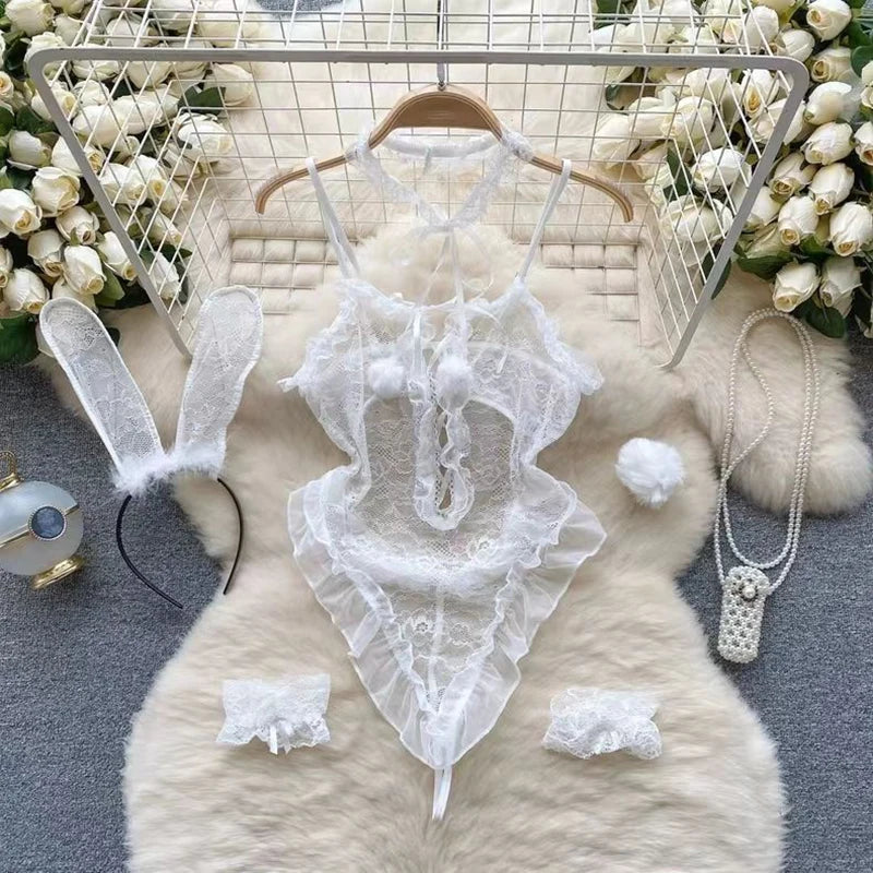 Festive Lace Holiday Bodysuit
