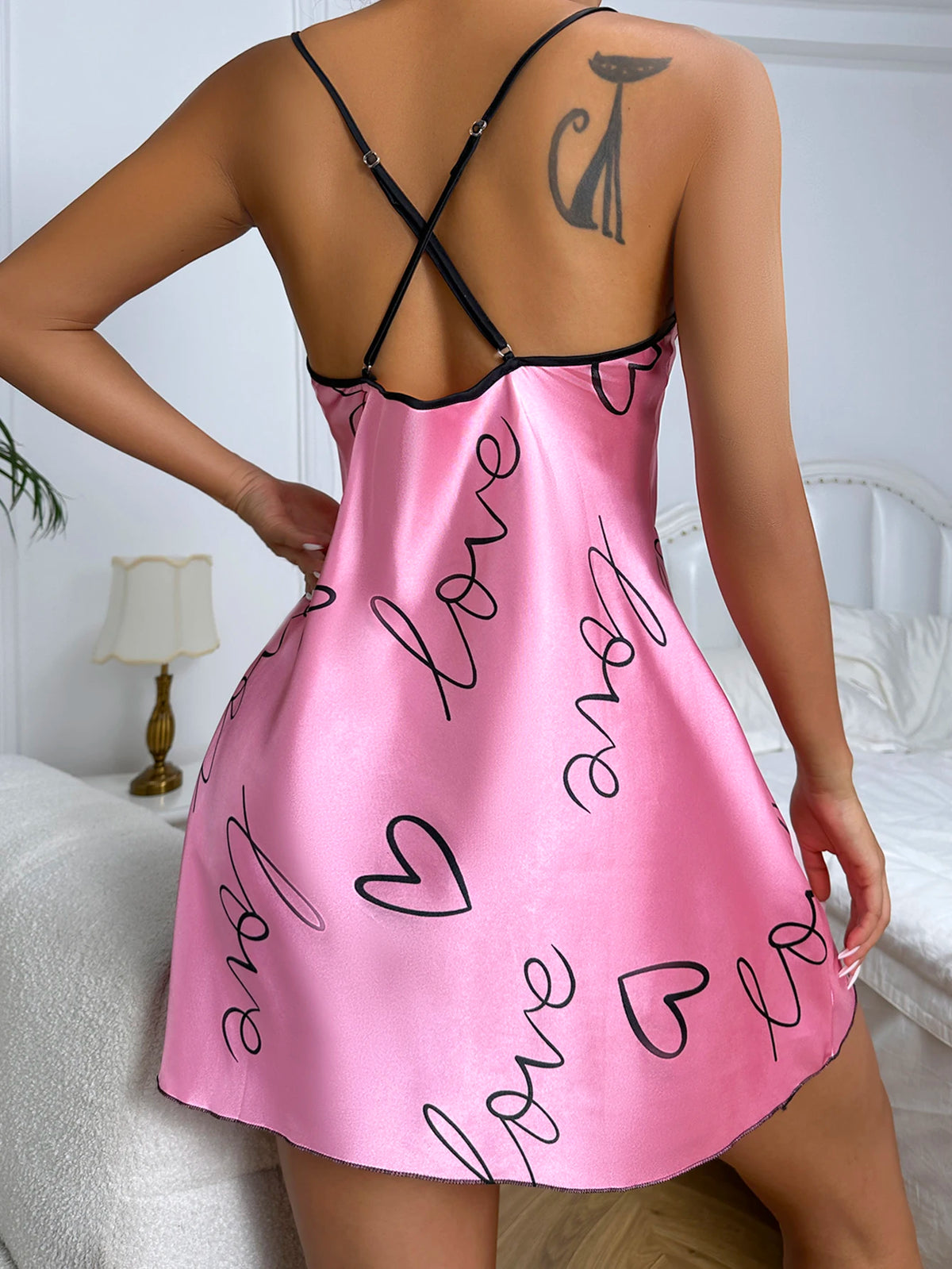 Spaghetti Strap Mini Nightdress