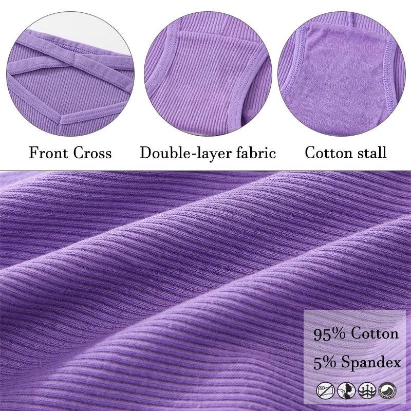 Sexy Cotton Hollow Out Panties - V-Waist Cross Design