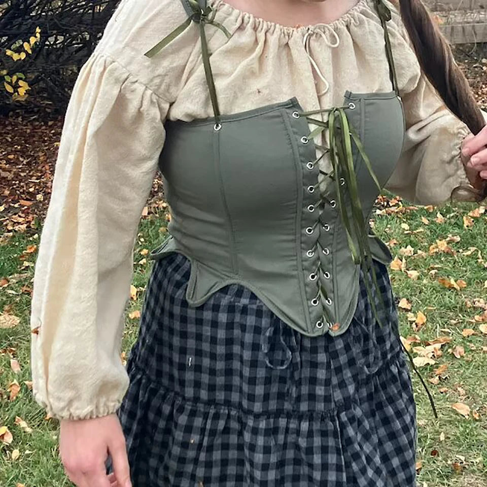 Strappy Lace Up Corset