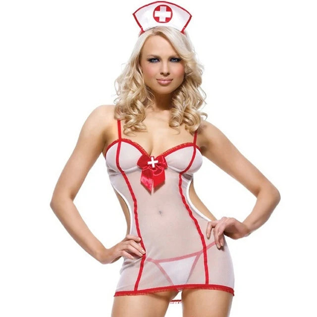 Schoolgirl Babydoll Costume - Playful Role-Play Lingerie