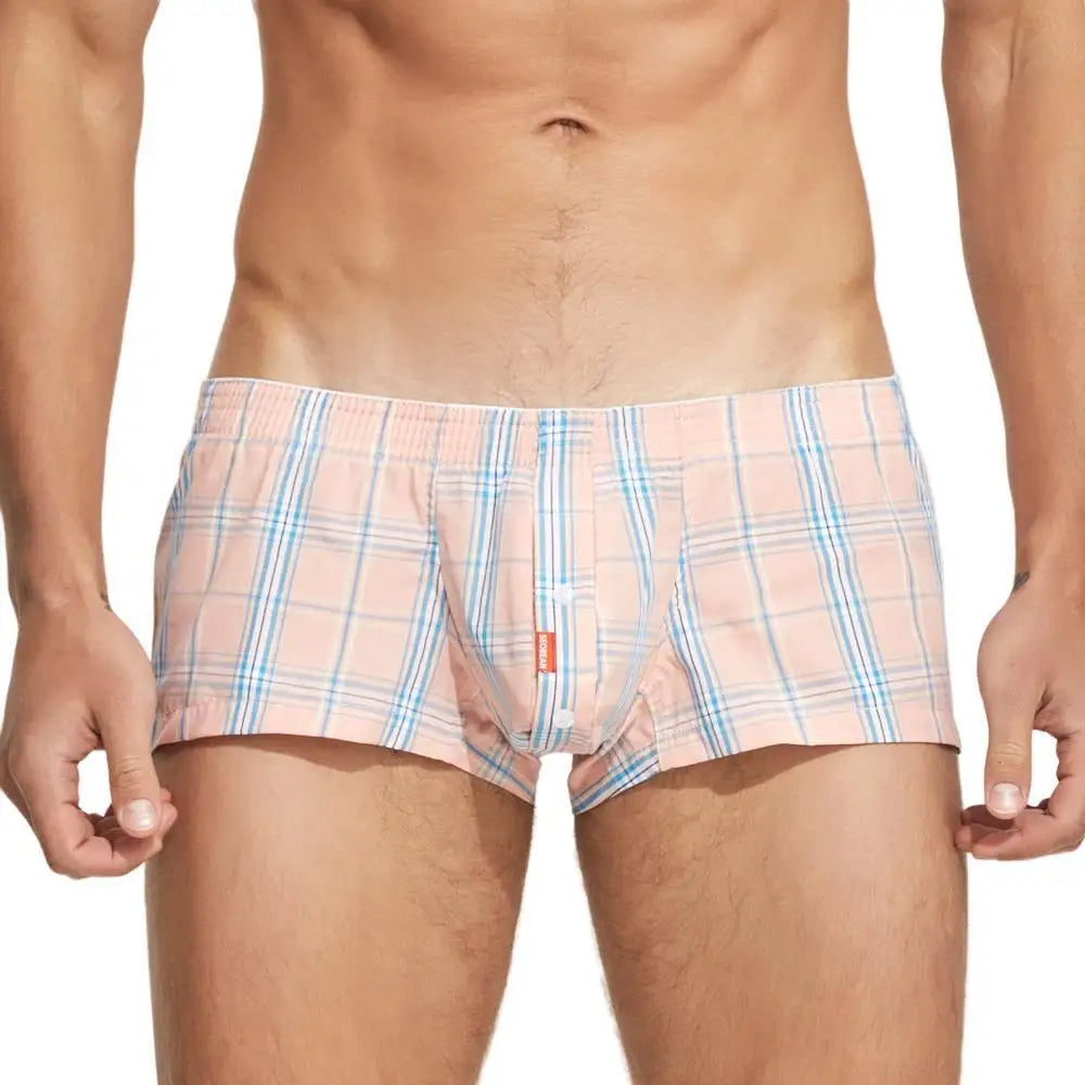 Plaid Breathable Men's Boxers