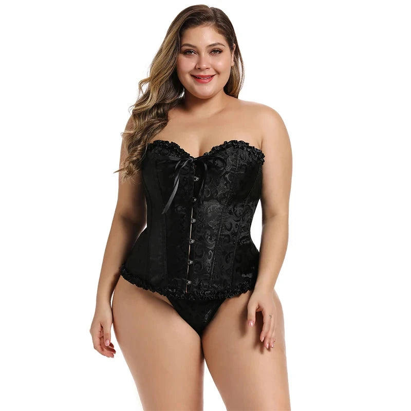 Gothic Lace-Up Hourglass Corset